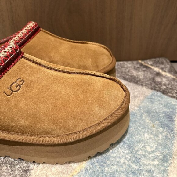 UGG Tazz Chestnut Platform Mule Clog Slipper - Picture 4 of 7